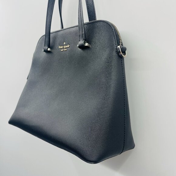 Kate Spade New York Saffiano Leather Top Handle Satchel Purse Zipper Closure - Picture 4 of 12